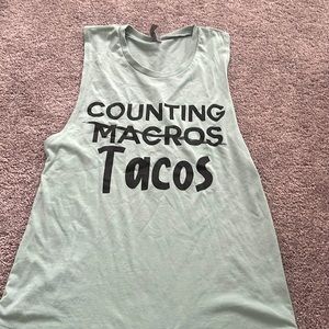 Seafoam green sleeveless workout tank from Barbell Voodoo